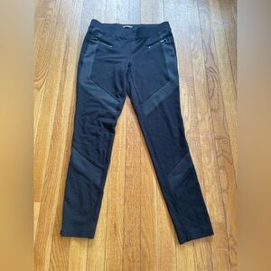 Express Moto Legging Pants size M black Zip Pockets mesh panels